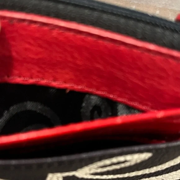 Brighton Love Zip Card Holder - Red, Black, White - Picture 6 of 8